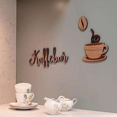 Kaffebar dekoration – Kaffebar i curly skrift