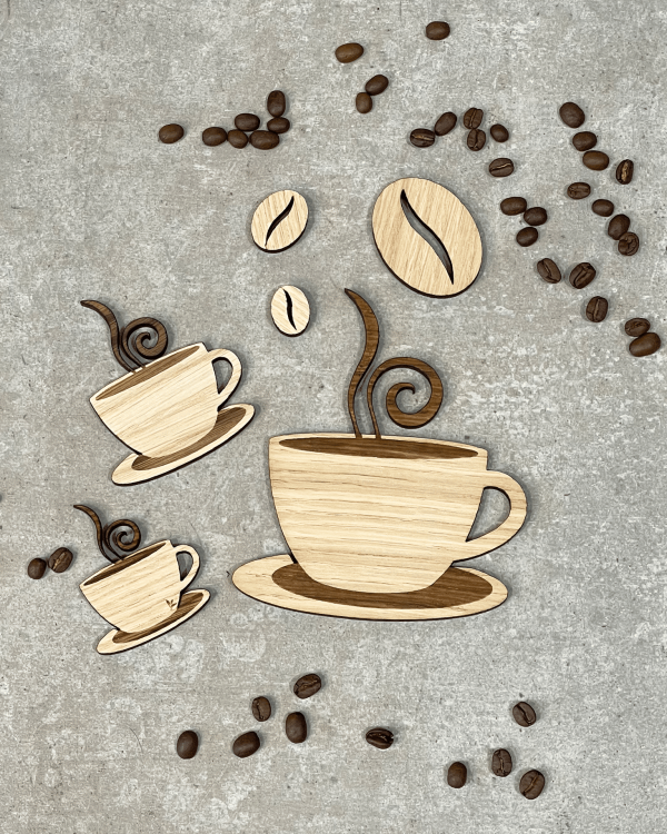 Kaffebønne – 3 størrelser