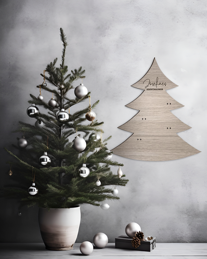 Adventskalender i træ, Juletræ - Julen med bæredygtige valg