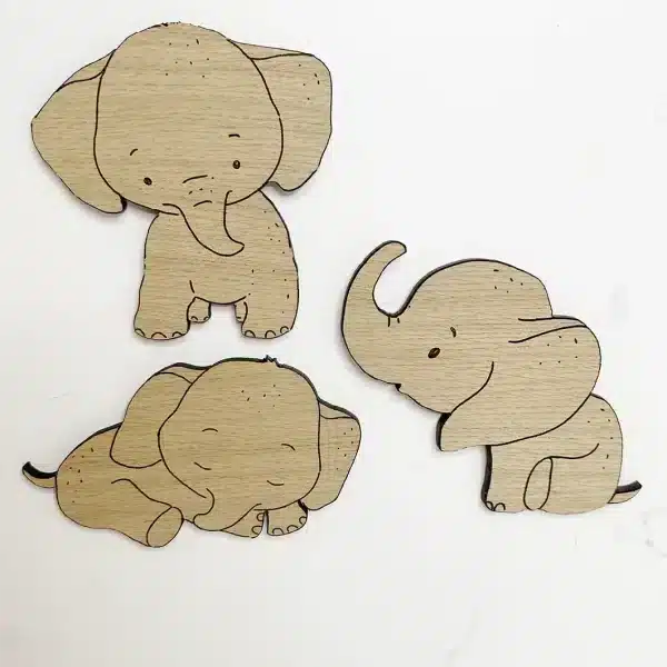 Sæt – 3 elefanter