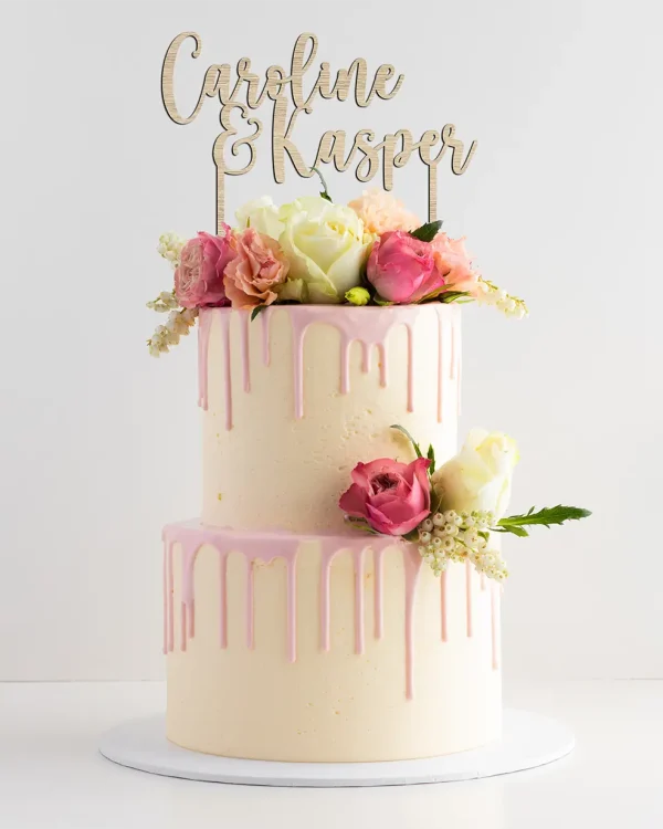Cake topper – Fornavne, Klassisk og curly