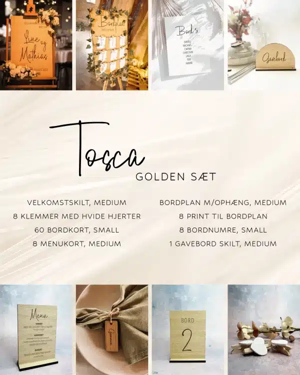 Golden Sæt til bryllup – Tosca