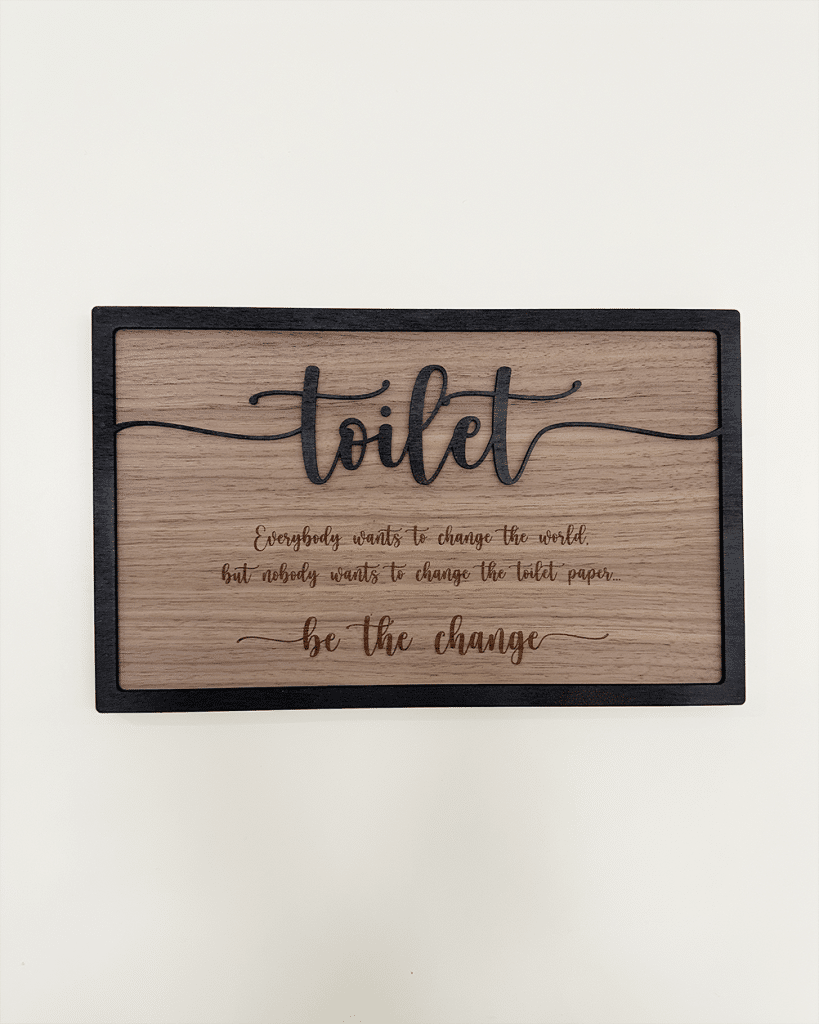 Skilt til toiletdøren - Treend.dk, personligt design