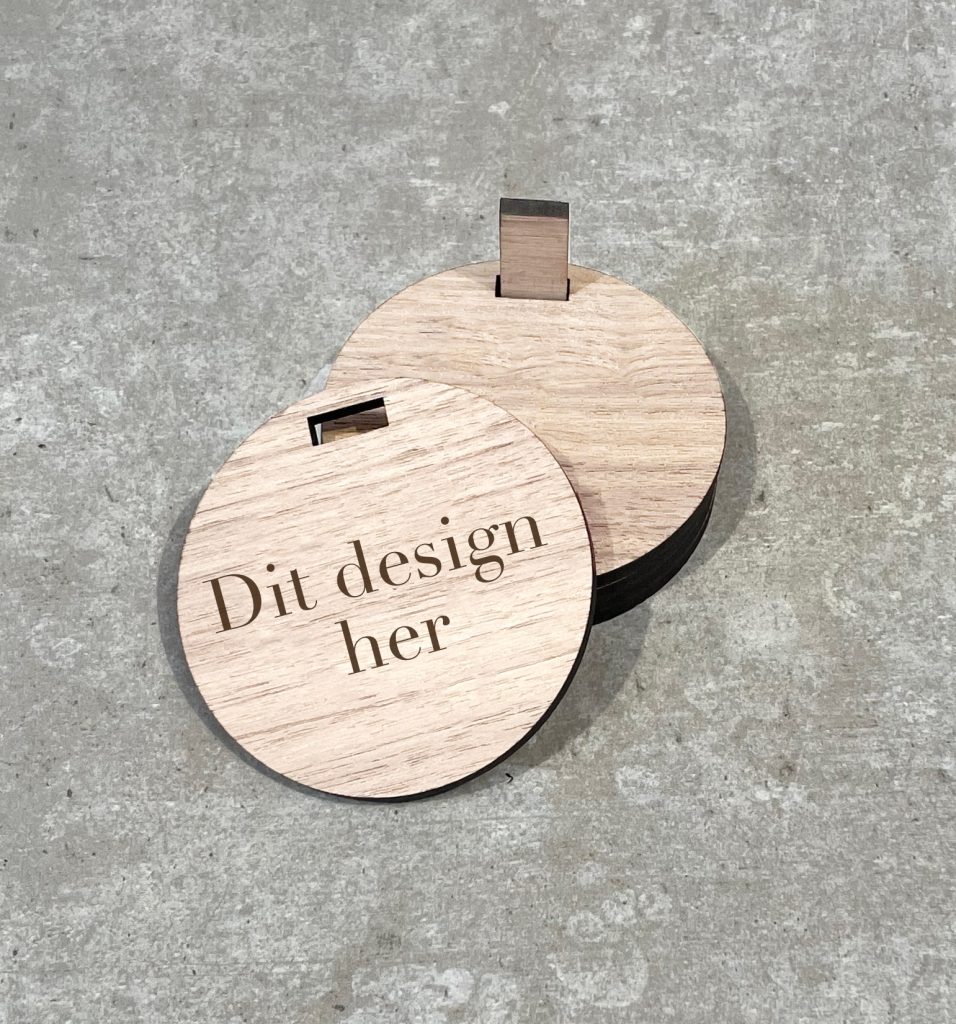 Design selv coaster sæt i træ - Treend.dk, personligt design