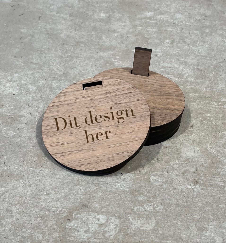 Design selv coaster sæt i træ - Treend.dk, personligt design