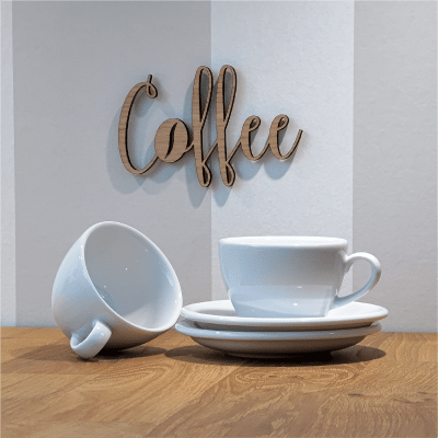 Curly Skrift – Coffee med kaffebønne