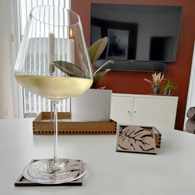 Modern Monstera Coaster