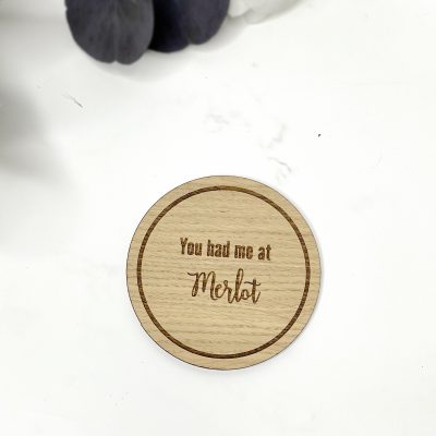 Vin citat coaster – You had me at Merlot