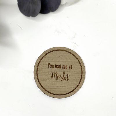 Vin citat coaster – You had me at Merlot